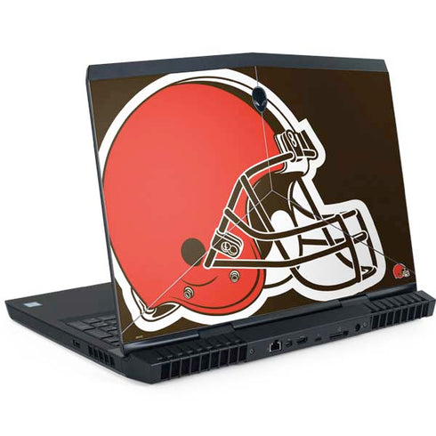 NFL Cleveland Browns Large Logo Dell Alienware Skin